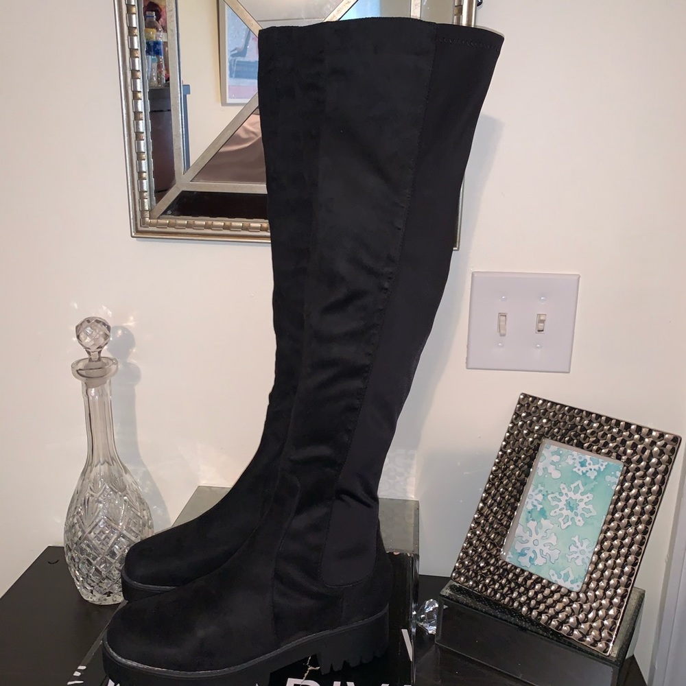 Wild Diva Fashion Nova over the knees black boot